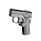 Multi functional folding dual form decompression gyro gun shaped lighter with creative deformation and windproof red flame