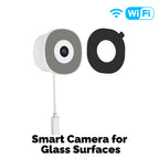 MOES Tuya WiFi Smart 3MP Window Camera For Glass Surface Full Color Night Vision Home Security Surveillance Motion Detection