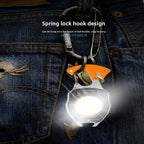 COB keychain work light multifunctional cigarette lighter charging portable camping LED strong light mini camping light