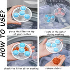 Pet Hair Remover Washing Machine Floating Lint Filter Bag Reusable Laundry Ball Clothes Hair Cleaning Tools Cat Hair Catcher