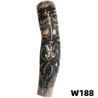 1 tattoo covered sleeve, flower arm sleeve, tattoo for men and women, summer outdoor cycling, driving, sun protection, arm sleev