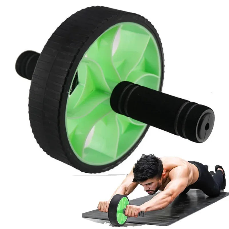 Professional Double-wheeled Updated Ab Abdominal Press Wheel Rollers Home Gym Exercise Equipment for Body Building Fitness Main image