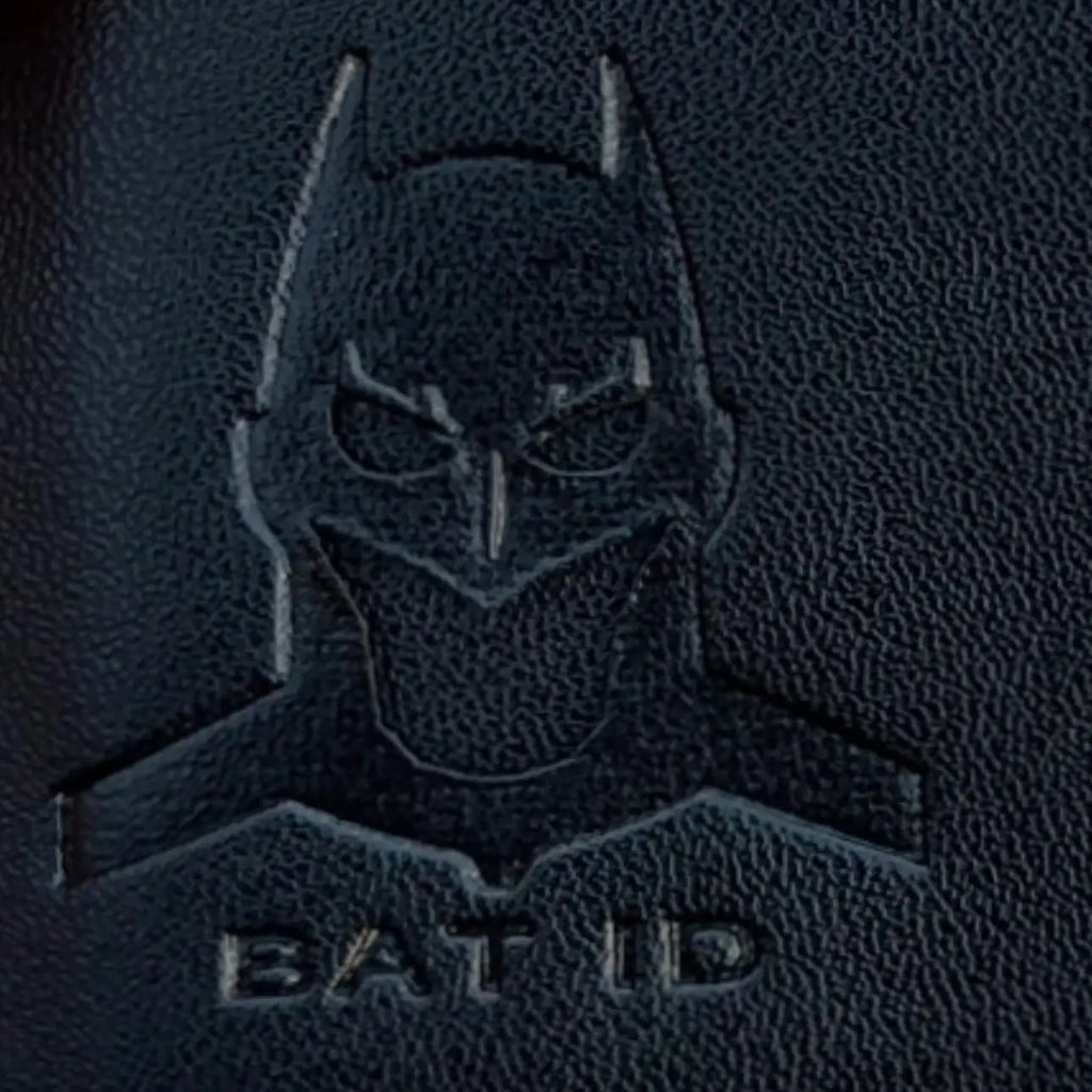 Bat ID Wallet Slim Leather Card Holder Case Wallet With Super Hero Mask Gift For Dad Son Boyfriend Husband Anniversary Birthday