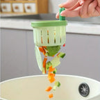 Cactus Shape Sink Strainer Plastic Kitchen Sink Drain Strainer with Handle Automatic Press Sink Filter Food Slag Drain Basket