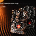 Dragon Lighter Grinding Wheel Flint Smoking Accessories Threedimensional Relief Retro Torch Men Gift Cigarette Lighters