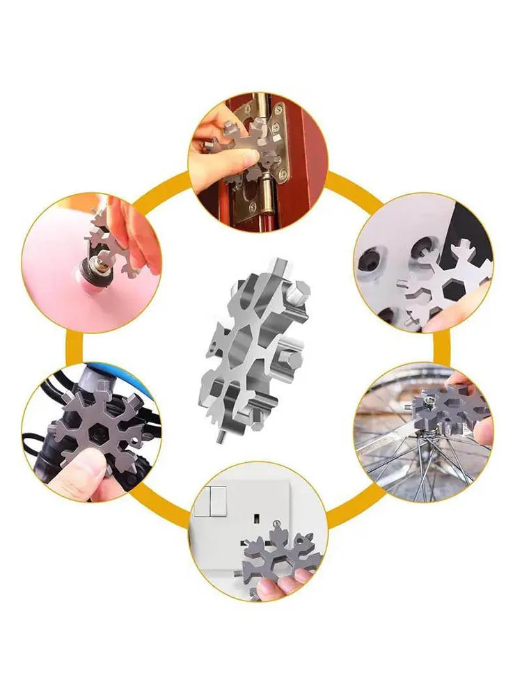 18 In 1 Portable Hexagonal Octagonal Screwdriver Multifunctional Outdoor Multi-purpose Hexagonal Snowflake Wrench 2026