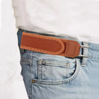 New 1Pc 2Pcs Unisex Buckleless Belt Hook Waist Buckle Adjustable Elastic Waist Belt Comfortable Metal Hook