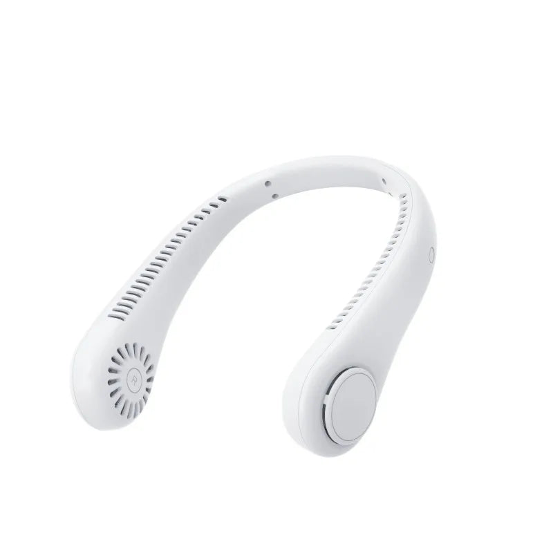 Fan Long Battery Neck Portable No Bladeless Hanging Neck Rechargeable Air Cooler 3 Speed Mini Summer Sport Fan 1200mAh