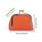 Mini Litchi Grain Coin Purse, Portable Storage Pouch for Earphones & Jewelry, Small Women's Coin Bag