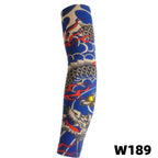 1 tattoo covered sleeve, flower arm sleeve, tattoo for men and women, summer outdoor cycling, driving, sun protection, arm sleev