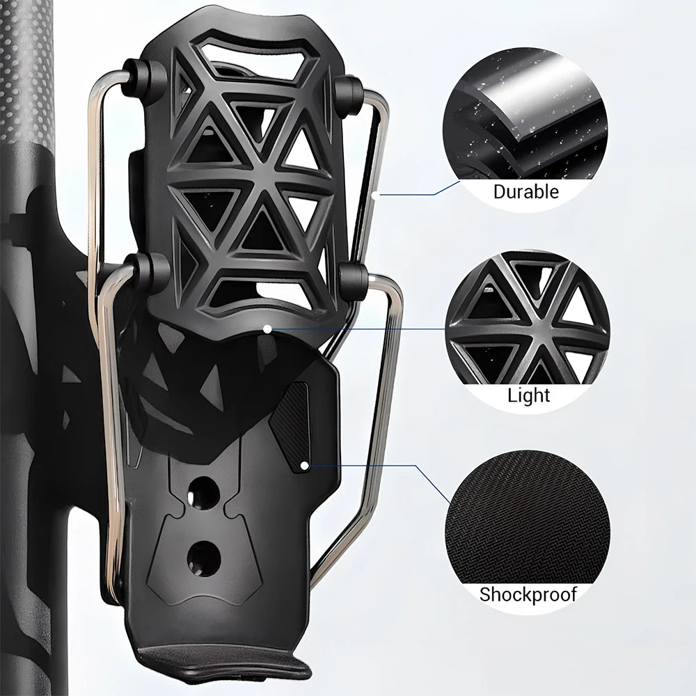 360° Adjustable Handlebar Cup Cage Universal Bike Motorcycle Water Bottle Holder For Harley KTM&MTB Road Cycling ADV Motorbike