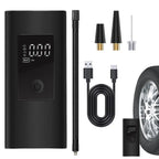Car Tire Inflator Wireless Rechargeable Tire Inflator Portable Air Compressor With 3 Nozzles Digital Display Motorcycle Air Pump