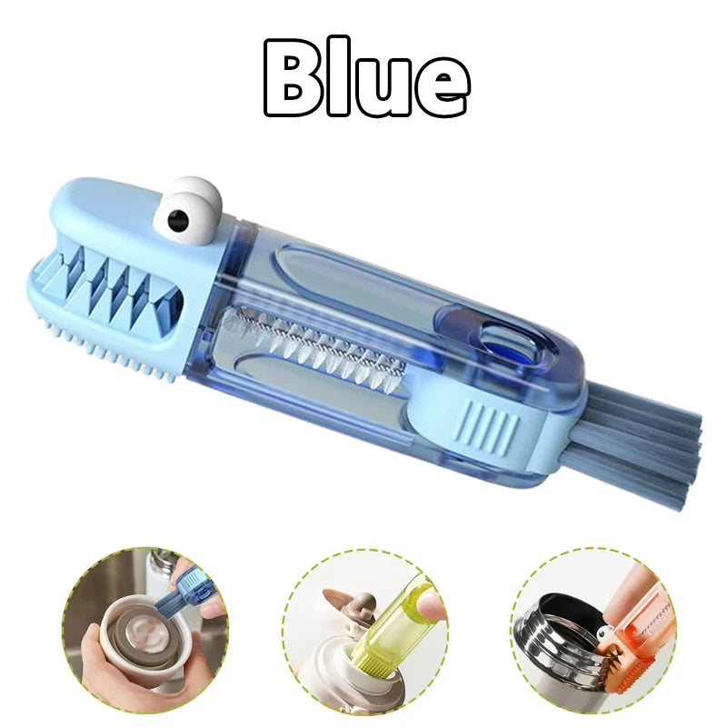 2/1pcs 3 In 1 Multifunctional Cleaning Brush Bottle Cup Lid Detail Brush Straw Cleaner Tools Household Kitchen Cleaning Tools
