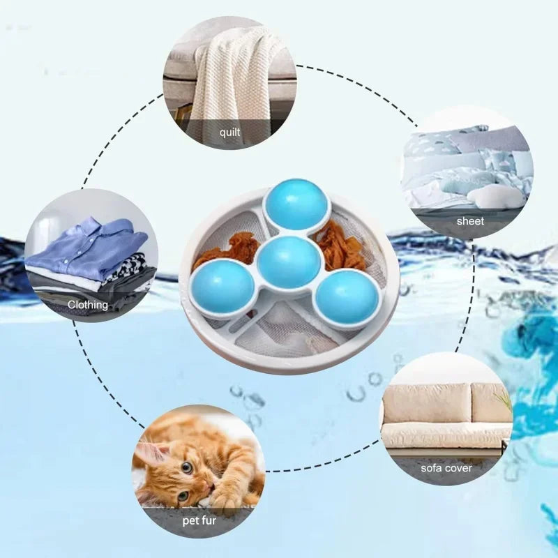 Pet Hair Remover Washing Machine Floating Lint Filter Bag Reusable Laundry Ball Clothes Hair Cleaning Tools Cat Hair Catcher