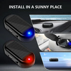 1/2Pcs Car Fake Security Light Solar Powered Simulated Dummy Alarm Wireless Warning Lamp LED Flashing Anti Theft Caution Lamp