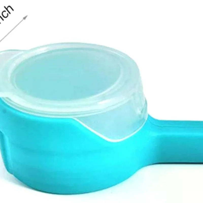 4PCS Food Bag Clips With Pour Spout, Durable Plastic Sealing Clips For Snacks, Cereal, Pet Food – Easy Pour Bag Clips Main image