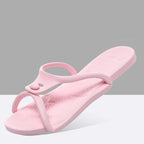 2026Summer Women Folding Slippers Adults Portable Trip Travel Sandals Couples Indoor Soft Slides Men Beach Non-slip EVA Shoes