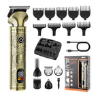 HIENA 3 In 1 Hair Clipper Portable Cordless Hair Beard Shavers For Men Electric Nose Hair Beard Shaving Razor Set Hair Cutters