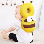 Baby Head Back Protector Pillow, Toddler Learn Walk Safety Pad, Prevent Fall Injury Protection, Cartoon Bee Kids Helmet