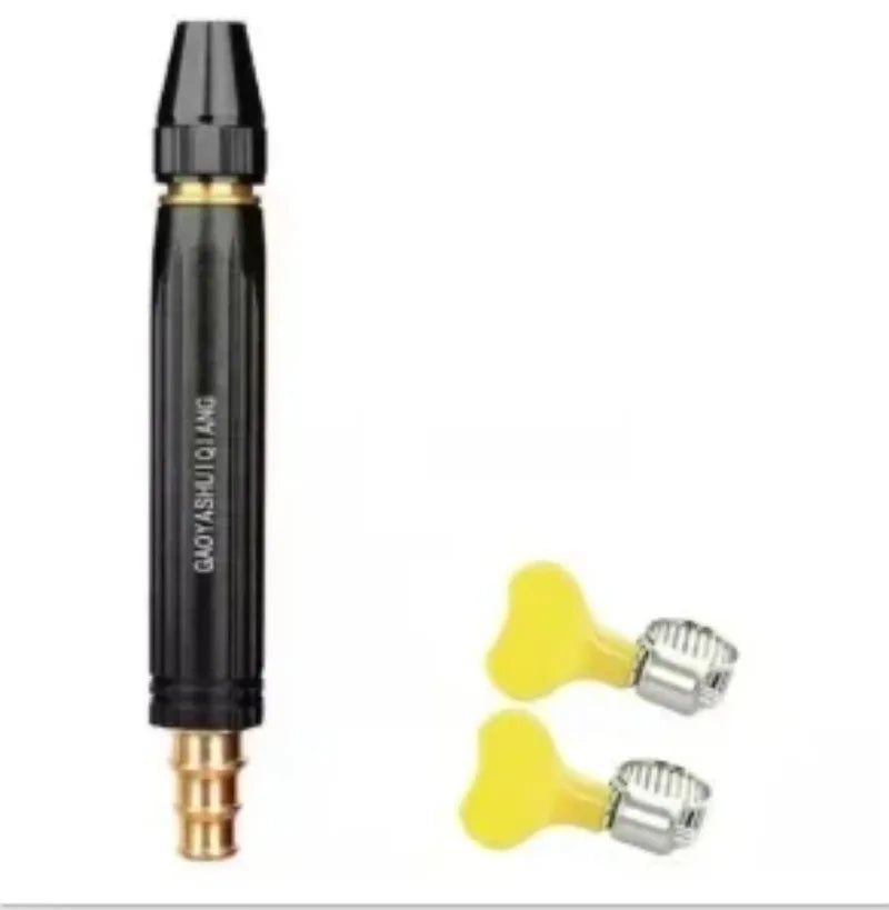 High-Pressure Water Gun Household Car Wash Water Black Car Wash Nozzle Diamond Water Car Wash Gun Watering Pipe