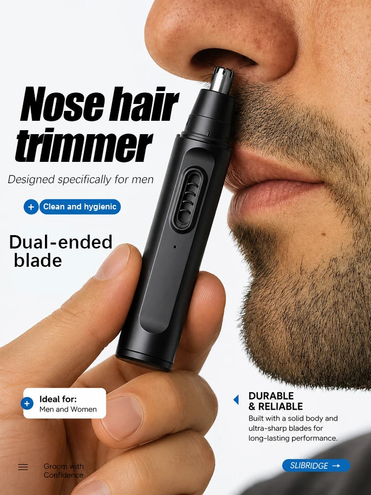 nose hair trimmer and ear for facial hair remover,nasal  hair cutter remover cleaning Washable,Portable pro Main image