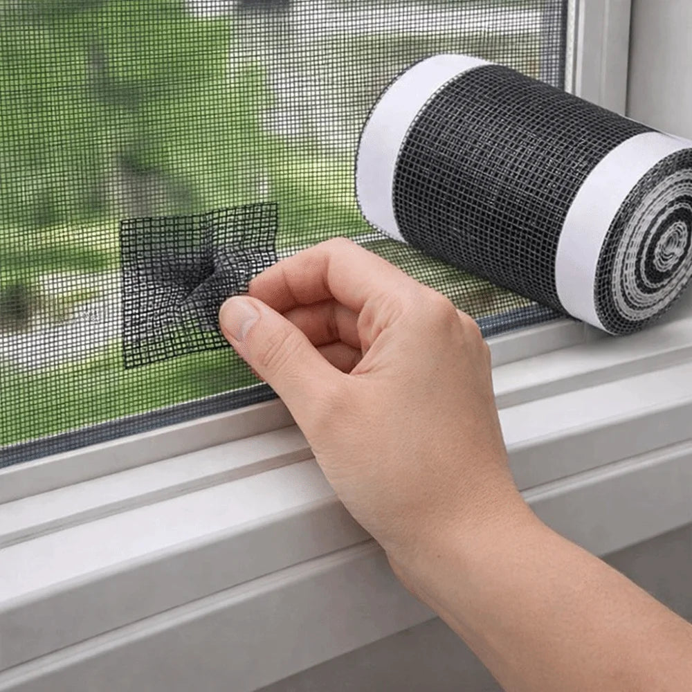 Waterproof Window Screen Repair Tape Insect Proof Strong Adsorption Force Anti-mosquito Mesh Free-form Cutting Self-Adhesive