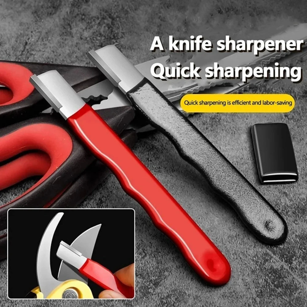 Portable Sharpener Tool Tungsten Steel Blade For Kitchen Knife Scissors Garden Shears Sharpening Stick Household Outdoor Use Secondary image