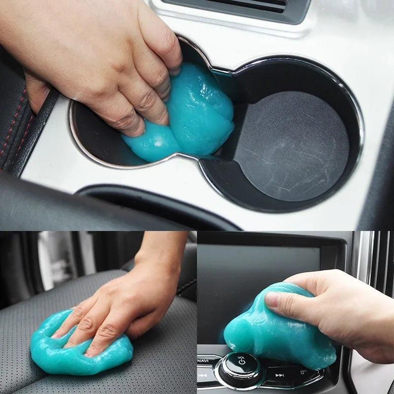 1pc Magic Gel Dust Remover, Car Interior Dust Remover - Clean Car Vents, Keyboards, And More With Ease - Perfect Car Cleaning Ac Main image