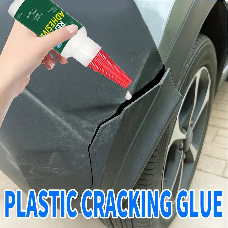 Heavy-Duty Car Bumper Plastic Adhesive - Structural Repair Adhesive for Cracks, Chips, and Impact Damage - No Welding Required, Suitable for Bumpers, Mirror Bases, Exterior Plastic Repair - Recommended by Auto Detailing Technicians, Quick Solution, Strong
