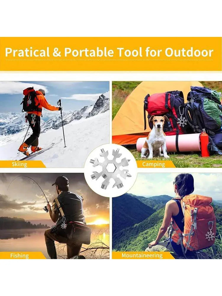 18 In 1 Portable Hexagonal Octagonal Screwdriver Multifunctional Outdoor Multi-purpose Hexagonal Snowflake Wrench 2026