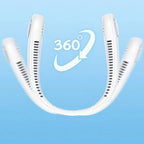 Fan Long Battery Neck Portable No Bladeless Hanging Neck Rechargeable Air Cooler 3 Speed Mini Summer Sport Fan 1200mAh