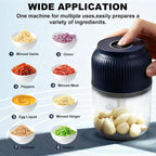 Electric Garlic Choppers Vegetable Mashers Press 300ml Vegetable Choppers Mashers Machine Garlic Crusher Food Chopping