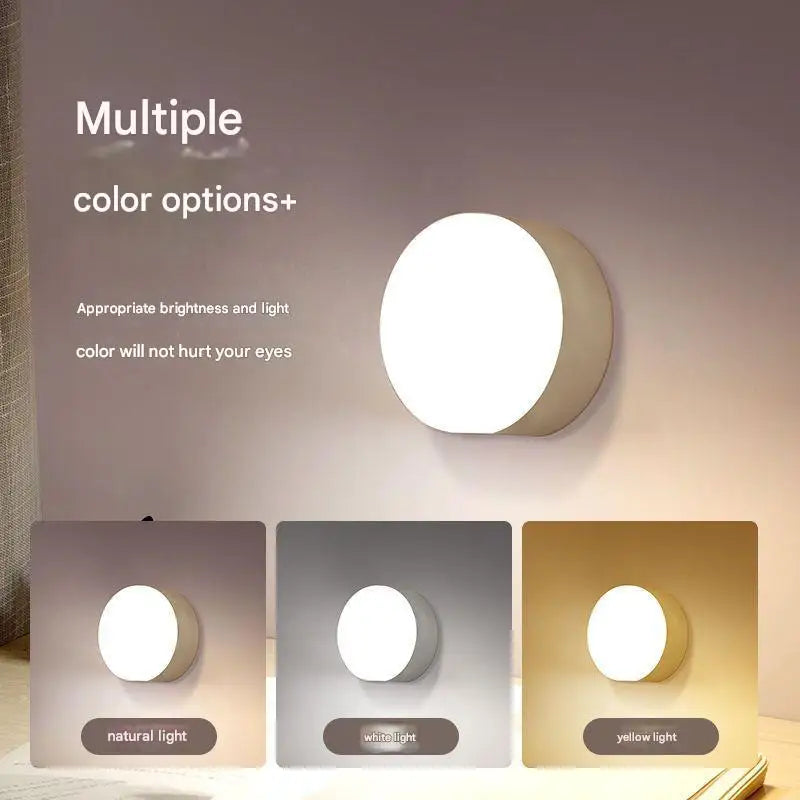 New dormitory night light bedside light learning desk lamp eye protection charging energy-saving button magnetic student light w Secondary image