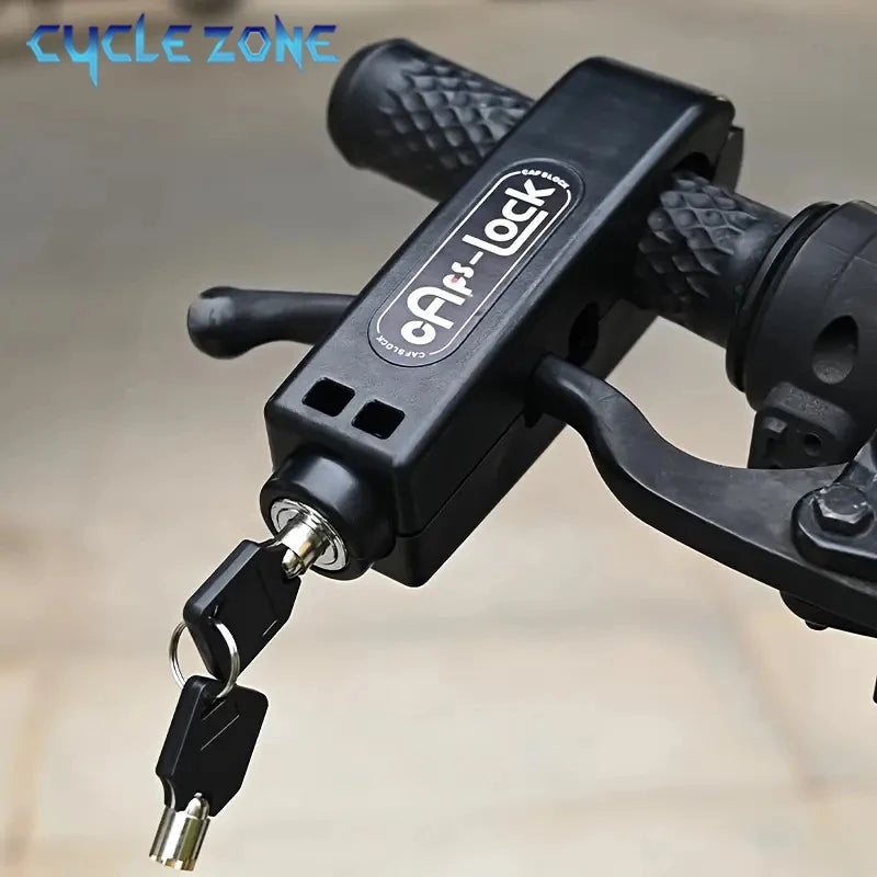 Bike Anti-Theft Lock Electric Bicycle Brake Handlebar Grip Lock Portable Prevent Theft Bike Motorcycle Locks Cycling Accessories Main image