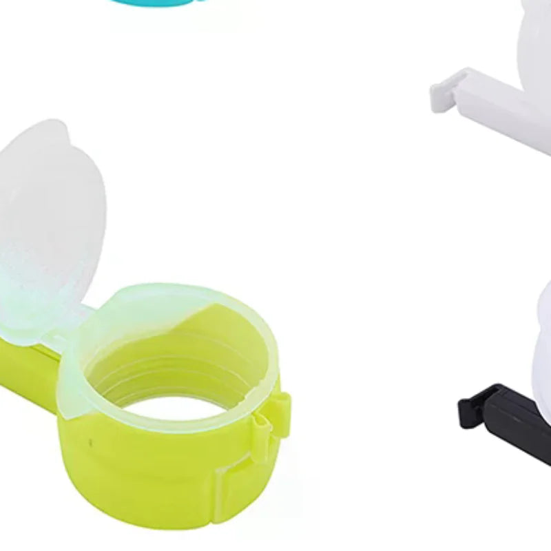 4PCS Food Bag Clips With Pour Spout, Durable Plastic Sealing Clips For Snacks, Cereal, Pet Food – Easy Pour Bag Clips Secondary image