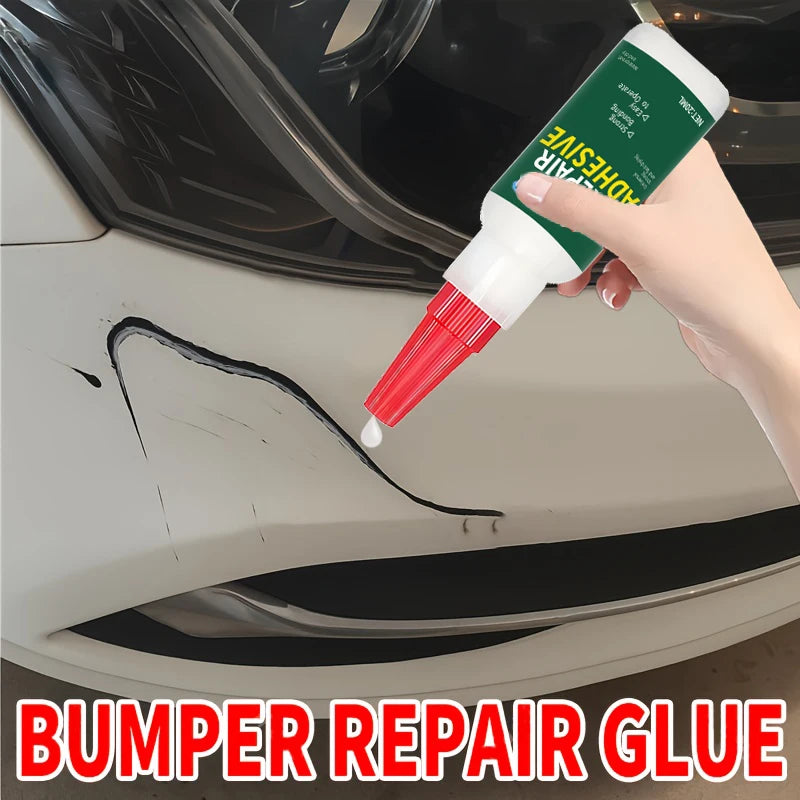 Heavy-Duty Car Bumper Plastic Adhesive - Structural Repair Adhesive for Cracks, Chips, and Impact Damage - No Welding Required, Suitable for Bumpers, Mirror Bases, Exterior Plastic Repair - Recommended by Auto Detailing Technicians, Quick Solution, Strong
