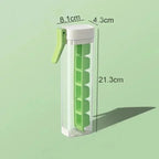Food Grade Silicone Ice Cube Mold with One Click Press Type Storage Box Whiskey Cube Maker Kitchen Tool for Home Bar