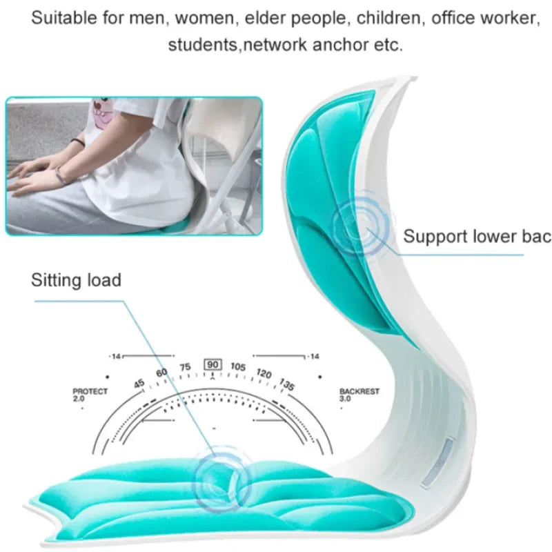 Back Support Sitting Posture Correction Office Chair Back Pain Relief Ergonomic Waist Protection Cushion Anti Hunchback Pillow Main image