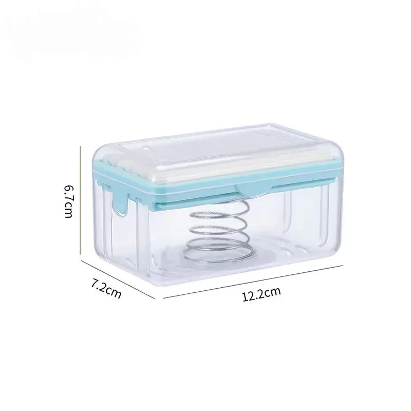 Roller Soap Mover Cylindrical Bathroom Soap Tray Rack Soap Box Plastic Storage Container with Drainage Bathroom Accessories Soap Secondary image