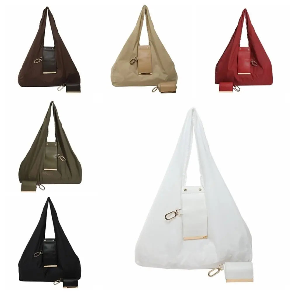 Reusable Mini Keychain Tote Bag Large Capacity Eco-Friendly Foldable Shopping Bag Key Ring Lightweight Expandable Reusable Bag