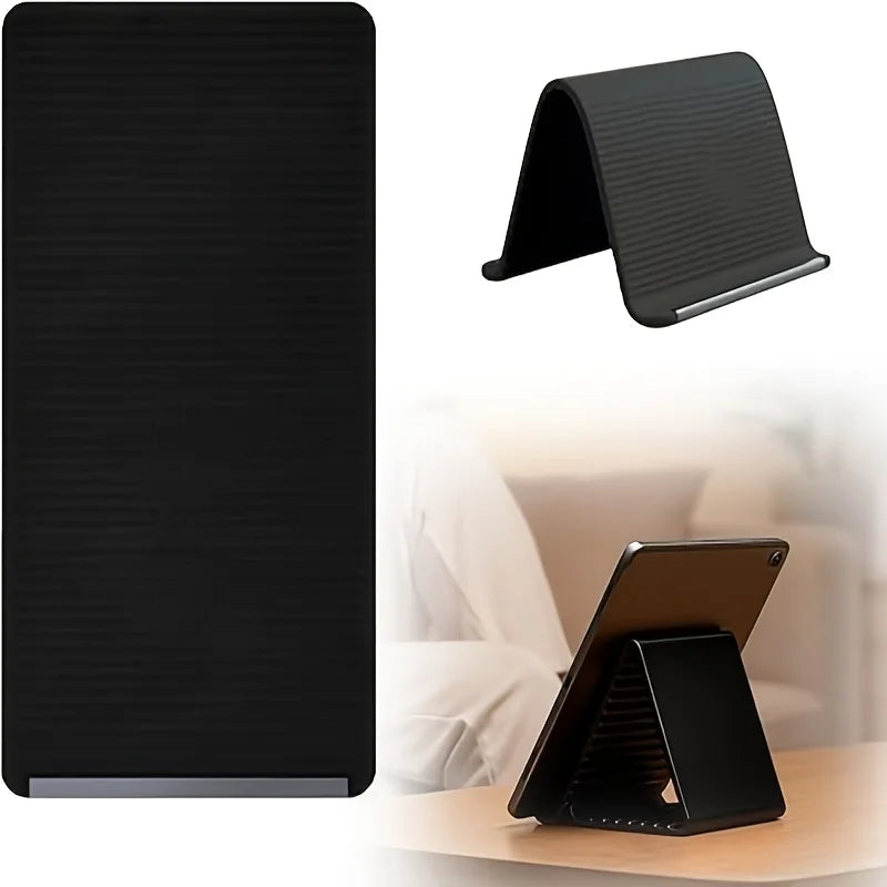 Flexible Phone Stand, Foldable Silicone Bracket Anti-Slip Anti-Fall, Multi-Angle Lazy Holder for Phone Tablet Home Office Travel