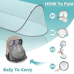 78x31x22in Portable Foldable Mesh Tent Soft Convenient Breathable Lightweight Mosquito Net Tent for Bed Camping Travel Patio