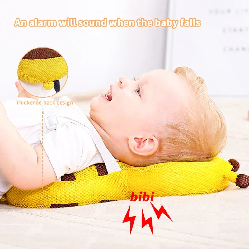 Baby Head Back Protector Pillow, Toddler Learn Walk Safety Pad, Prevent Fall Injury Protection, Cartoon Bee Kids Helmet