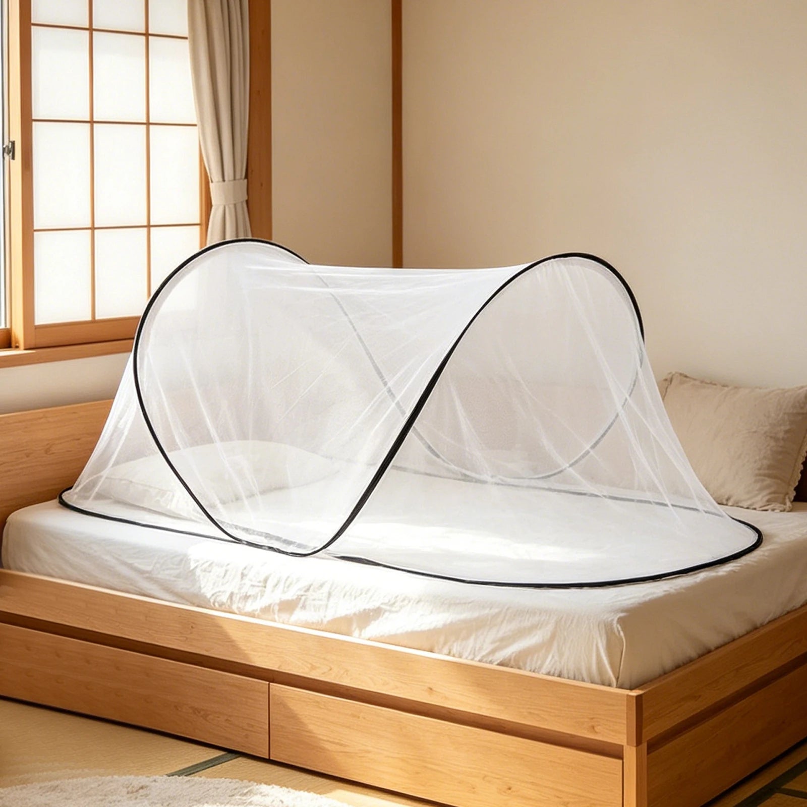 78x31x22in Portable Foldable Mesh Tent Soft Convenient Breathable Lightweight Mosquito Net Tent for Bed Camping Travel Patio Secondary image