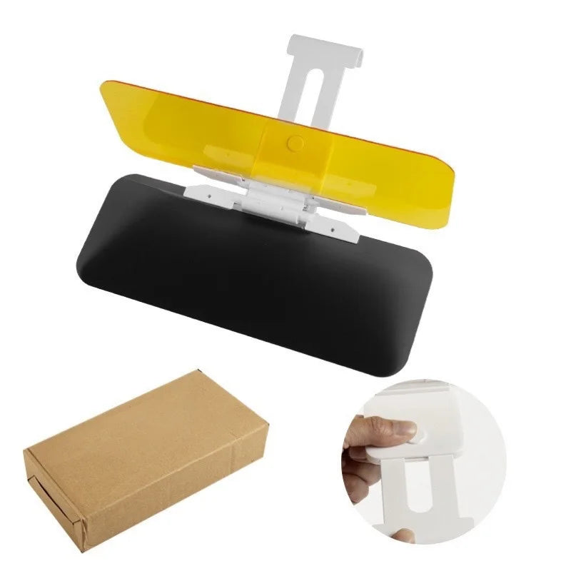 Car Anti Glare Sun Visor Dual Function Day Night UV Protection Shield Extender for SUV Trucks Driving Safety