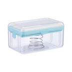 Roller Soap Mover Cylindrical Bathroom Soap Tray Rack Soap Box Plastic Storage Container with Drainage Bathroom Accessories Soap
