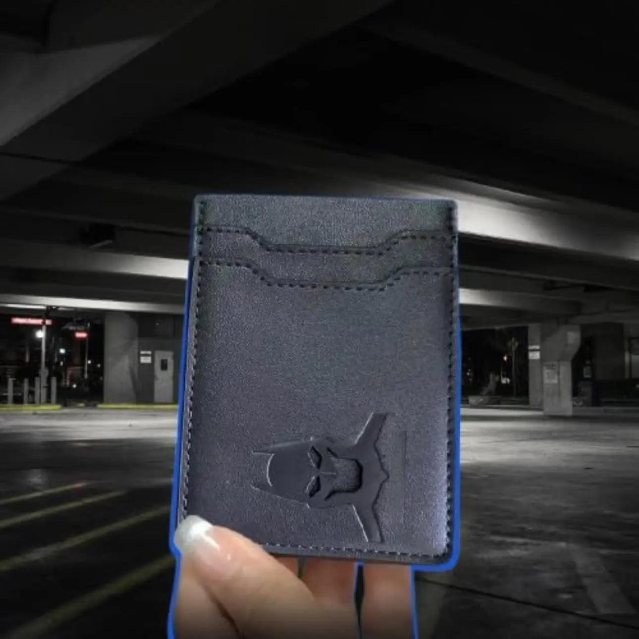 Bat ID Wallet Slim Leather Card Holder Case Wallet With Super Hero Mask Gift For Dad Son Boyfriend Husband Anniversary Birthday