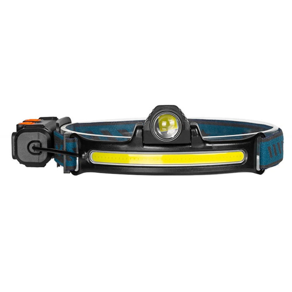 XPG+COB LED Zoom Induction Headlamp USB Rechargeable Outdoor Head Light Power Display Super Bright Headlight for Camping Fishing Secondary image