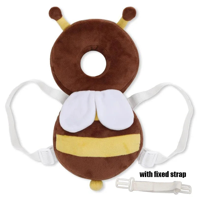 Baby Head Back Protector Pillow, Toddler Learn Walk Safety Pad, Prevent Fall Injury Protection, Cartoon Bee Kids Helmet