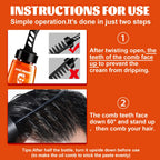 2 In 1 Men Hair Styling Wax Strong Hold Natural Look Reduce Frizz Add Shine Nourish Hair Root Men Hair Gel With Wide Tooth Comb